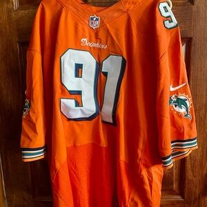 NFL Orange Jersey with Nike Logo